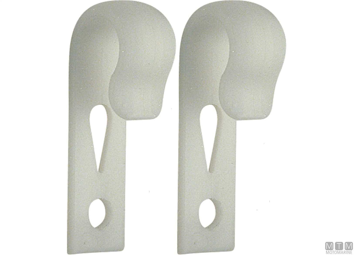 COPPIA GANCI PORTA-PARABORDI FLAT-FENDER IN PLASTICA