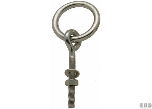ANELLO SU PERNO FILETTATO D8MM ACCIAIO INOX 316