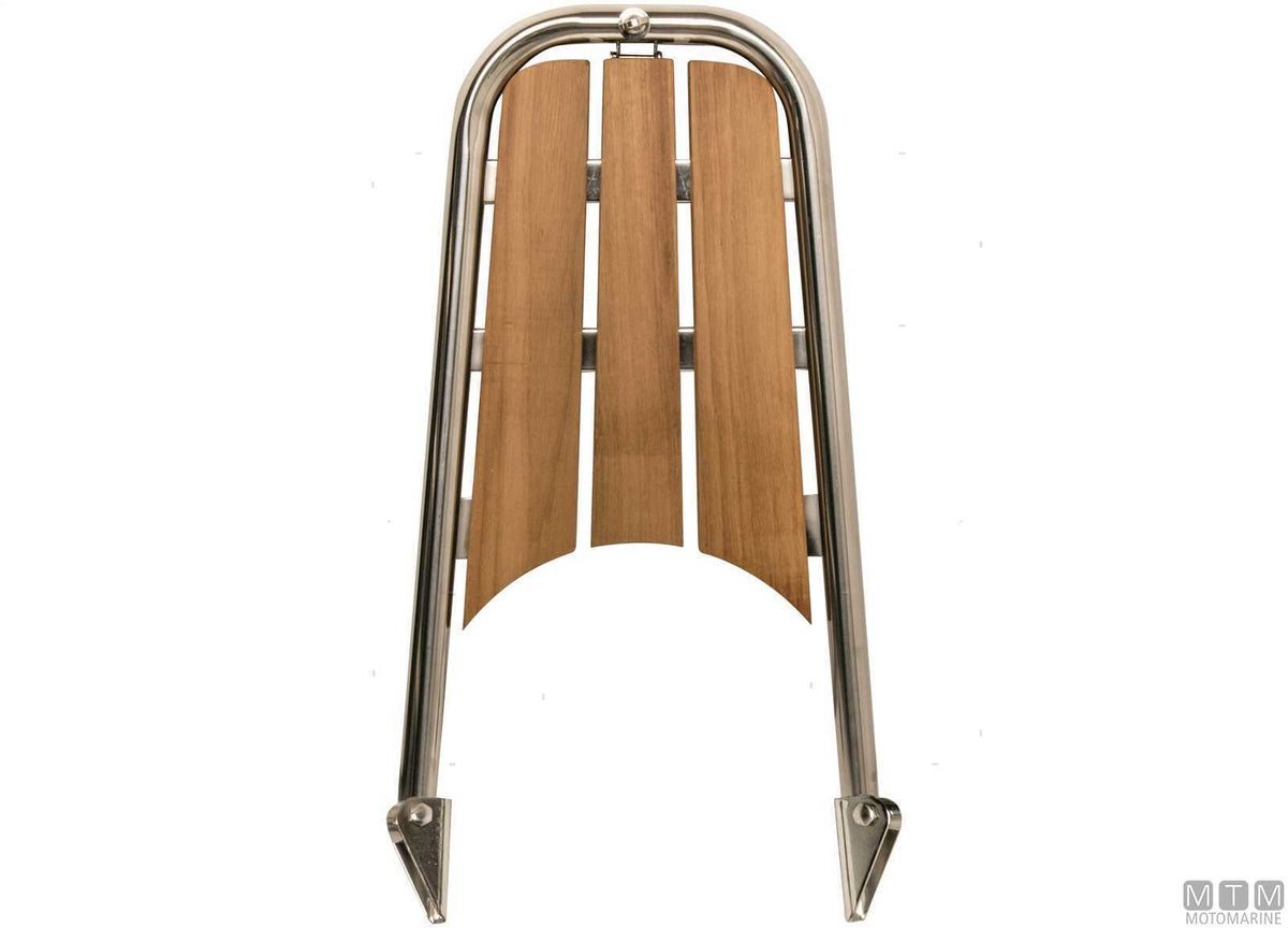 DELFINIERA ROY MARINE 65X33CM IN ACCIAIO INOX 316 E TEAK