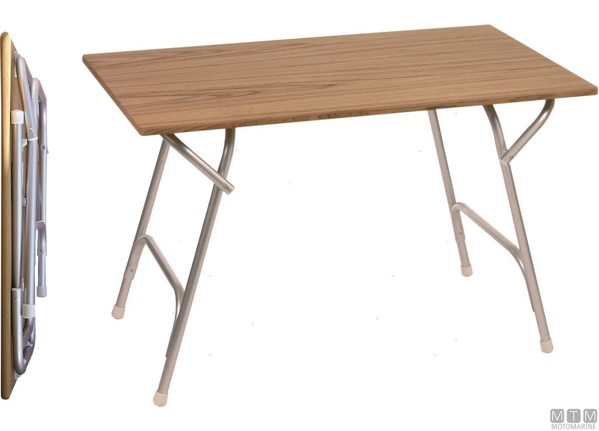TAVOLINO FORMA M600T 120X75CM H56/73CM IN TEAK/ALLUMINIO