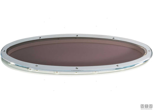 OBLO' OVALE FISSO MTM 151X490MM IN ACCIAIO INOX