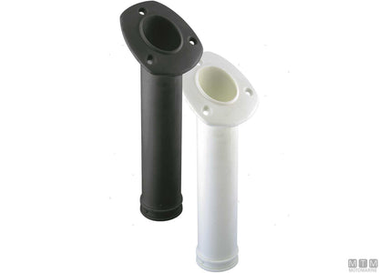 PORTACANNE ANGOLATO NERO A INCASSO D40MM IN PLASTICA