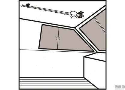 PORTACANNE A SOFFITTO D40MM IN PLASTICA