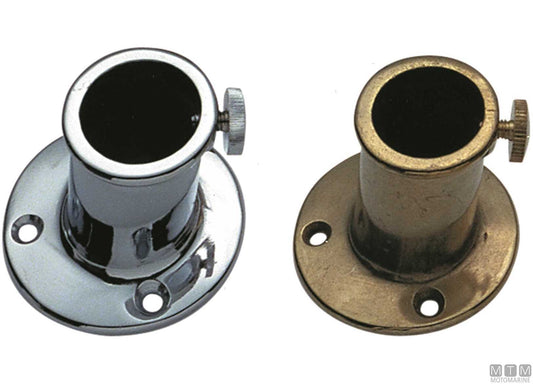 BASE PORTABANDIERA D25MM IN OTTONE LUCIDO