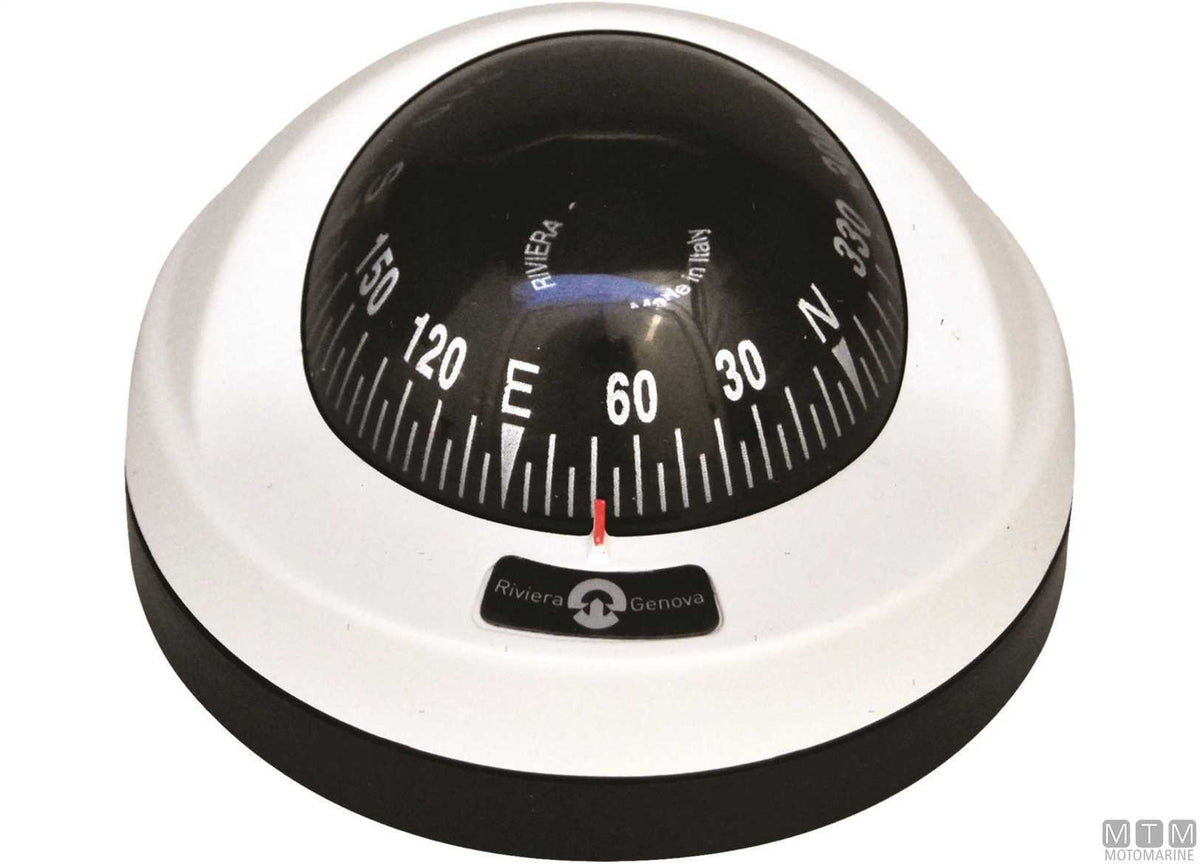 BUSSOLA RIVIERA ARIES LIGHT 2"1/2 BIANCA