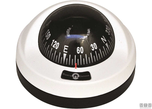 BUSSOLA RIVIERA ARIES LIGHT 2"1/2 BIANCA