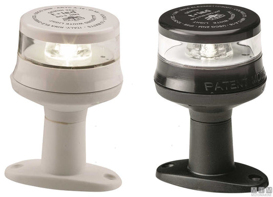 FANALE DI VIA LED 360 BIANCO SU BASETTA CORPO BIANCO H110MM