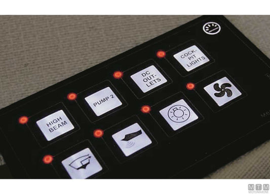 PANNELLO CON INTERRUTTORI TOUCH 6P LED IP67