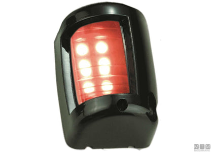 FANALE DI VIA LED LATERALE ROSSO MINI NERO 43X59MM