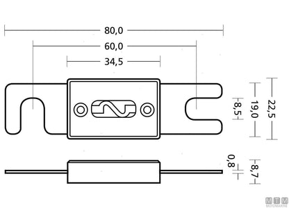 FUSIBILE ANL-C IN CERAMICA 500A