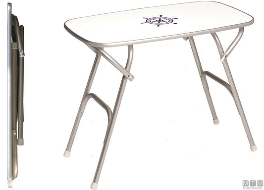 TAVOLINO FORMA TOP ROUNDED M450H 88X60CM H70CM IN MELAMINA/ALLUMINIO