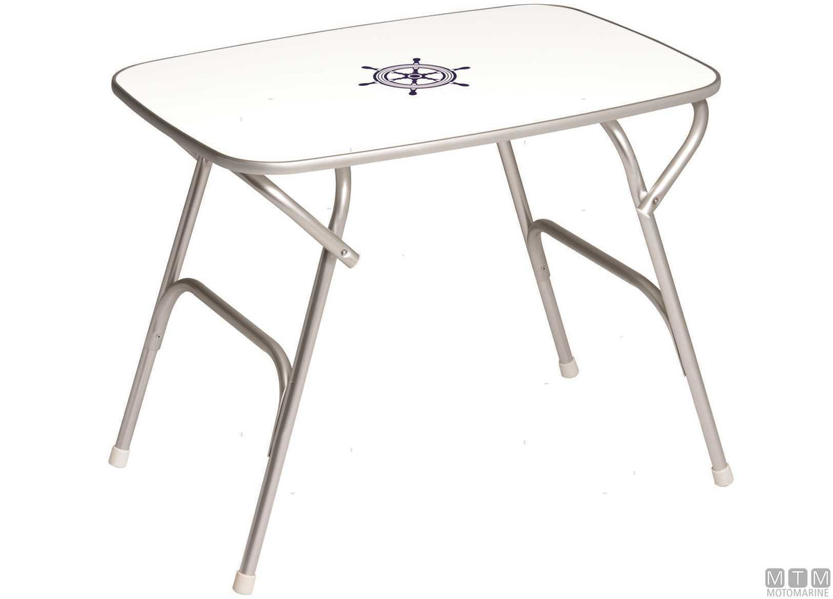 TAVOLINO FORMA TOP ROUNDED M450H 88X60CM H70CM IN MELAMINA/ALLUMINIO