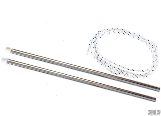 SET CORRIMANO PER PASSERELLE ACCIAIO INOX 316