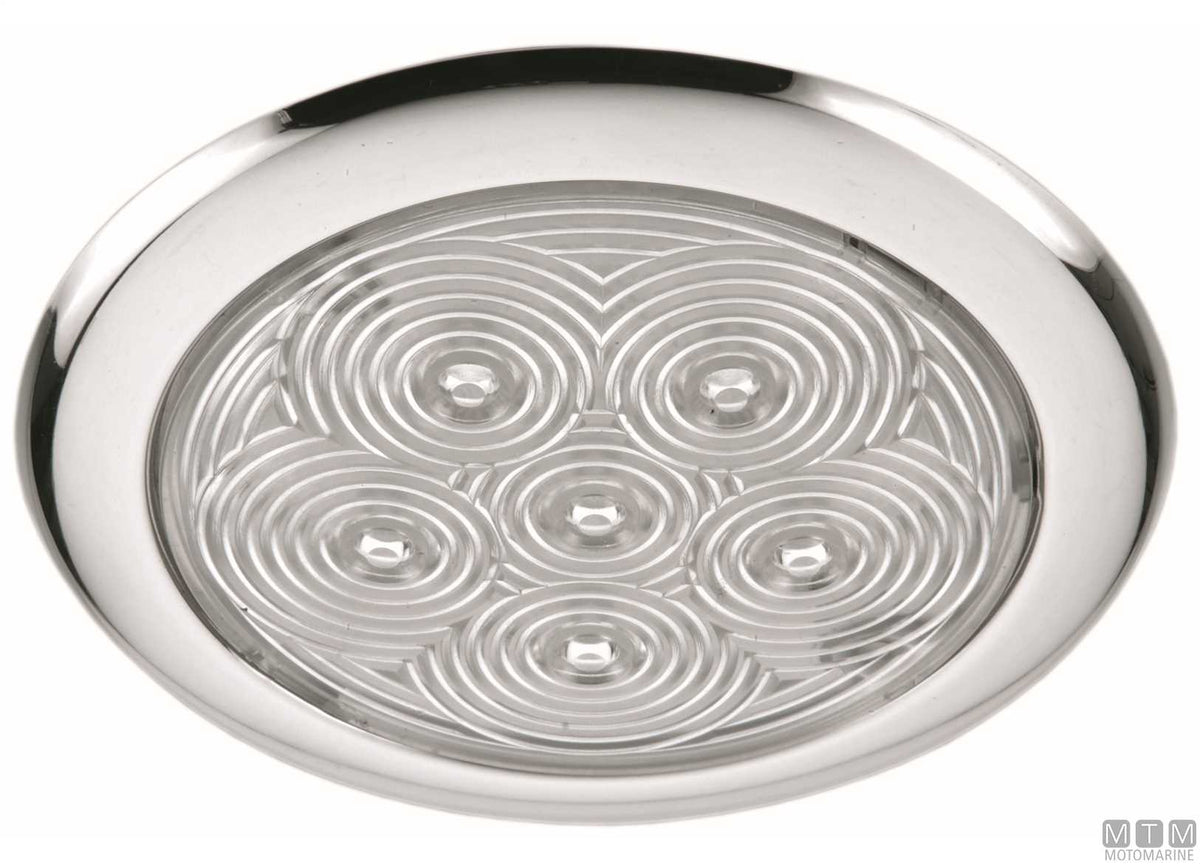 PLAFONIERA LED SLIM IN ACCIAIO INOX D132MM