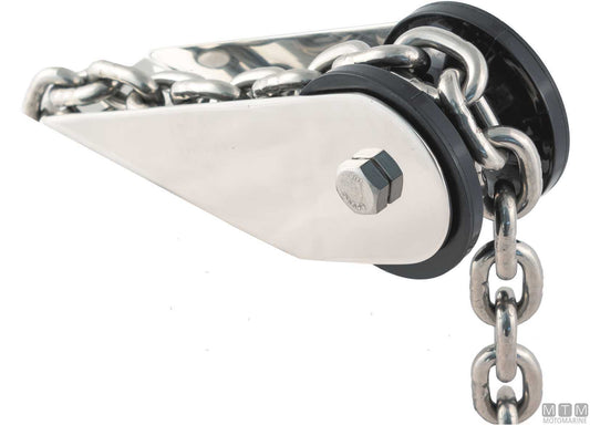 MUSONE PASSA CATENA FISSO COMPACT 160MM IN ACCIAIO INOX 316