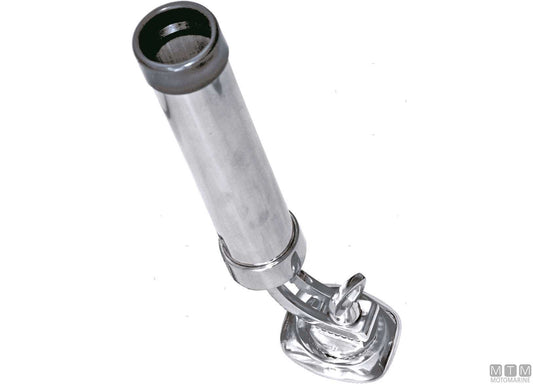 PORTACANNE ORIENTABILE D40MM IN ACCIAIO INOX BASE SAGOMATA