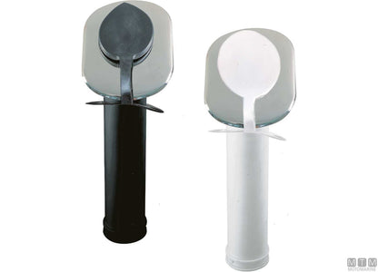 PORTACANNE A INCASSO D40MM IN PLASTICA NERA