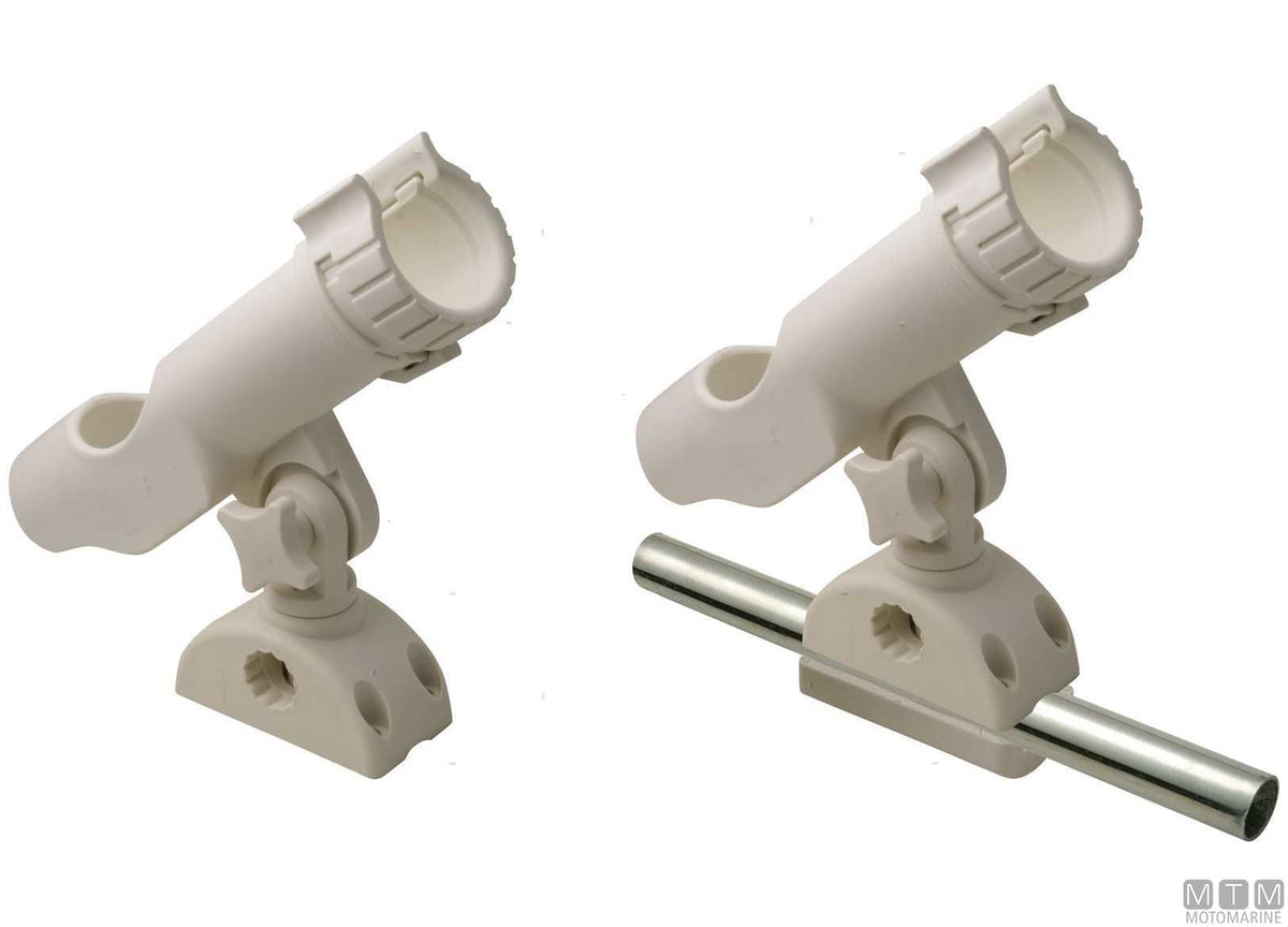 PORTACANNE ORIENTABILE BIANCO DUAL MOUNT D45MM IN NYLON