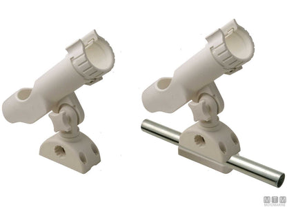 PORTACANNE ORIENTABILE BIANCO DUAL MOUNT D45MM IN NYLON