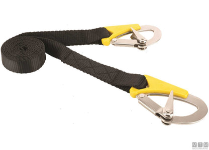 CINGHIA DI SICUREZZA VSG ESTENSIBILE L100<200CM CON 2 MOSCHETTONI