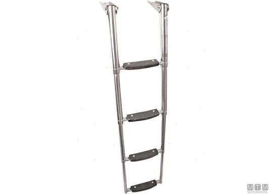 SCALETTA TELESCOPICA COMFORT A 4 GRADINI PER PLANCE ACCIAIO INOX 316