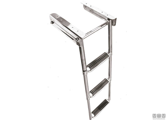 SCALETTA ESTRAIBILE COMFORT A 4 GRADINI ACCIAIO INOX 316