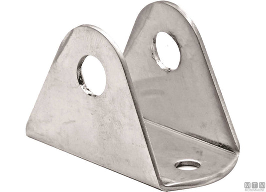 PIASTRA ATTACCO PLANCIA PER TUBO D25MM ACCIAIO INOX 316
