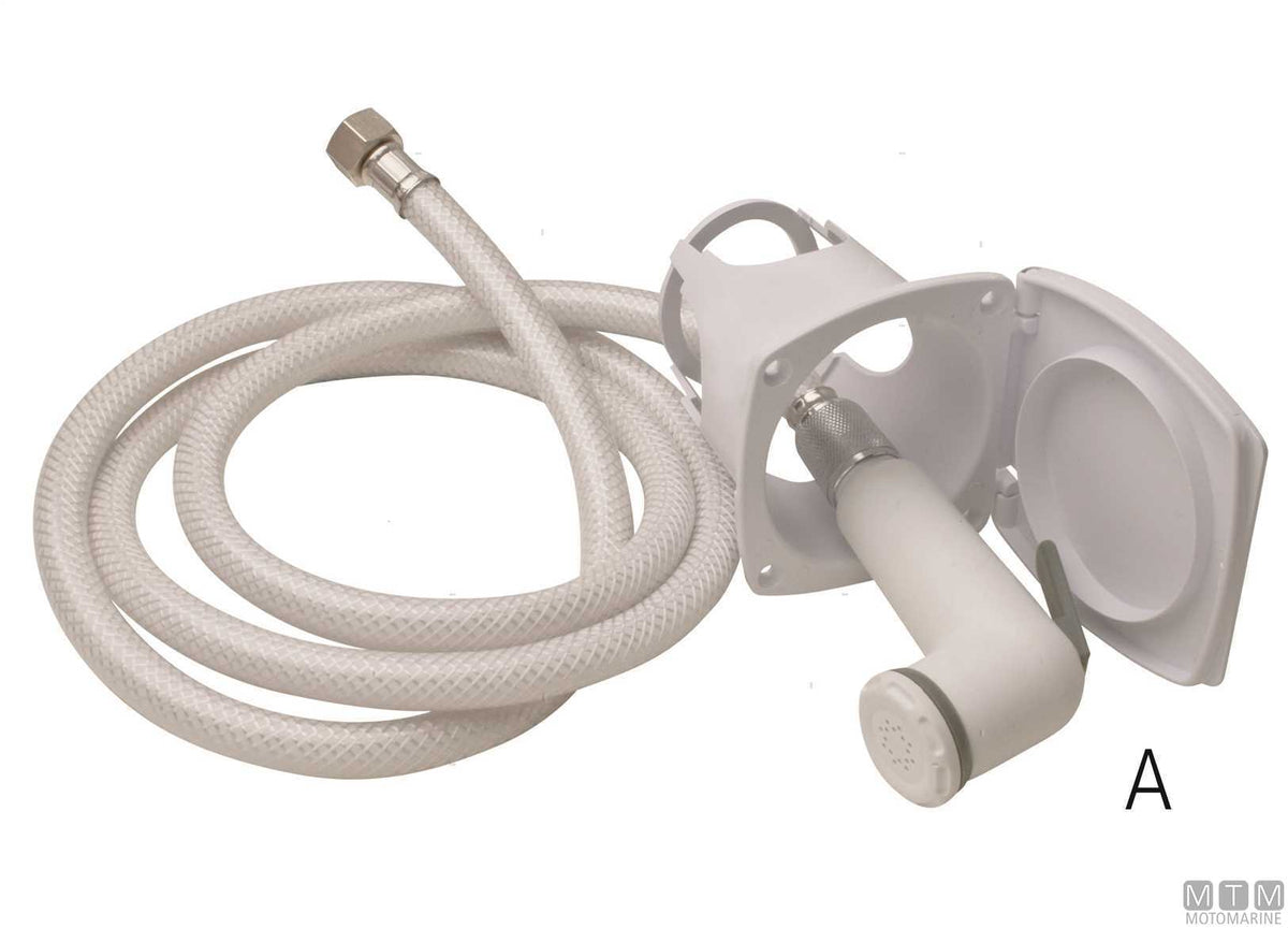 TUBO DOCCIA PVC 2.5M TERMINALI 1/2"-1/2