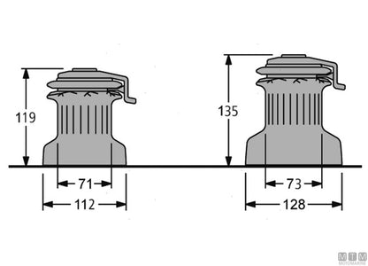 WINCH ANTAL SELFTAILING XT30