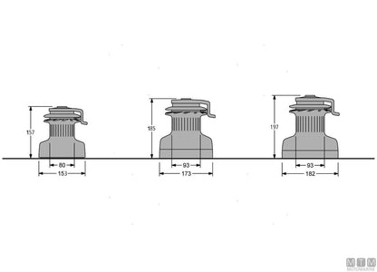 WINCH ANTAL SELFTAILING XT44