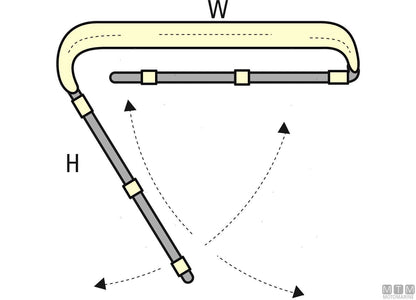 CAPOTTINA 3 ARCHI TESSILMARE W200CM H140CM