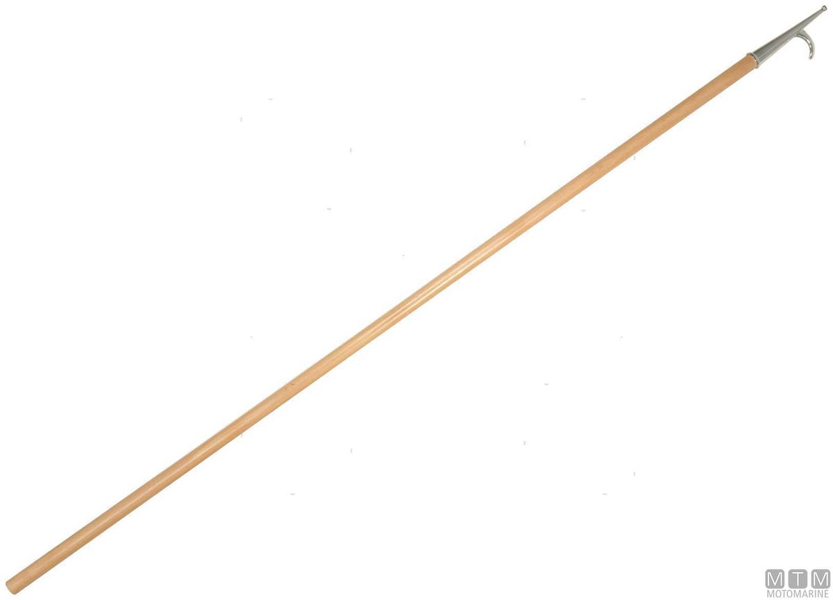 MEZZO MARINAIO IN LEGNO 180CM PUNTA IN ACCIAIO INOX