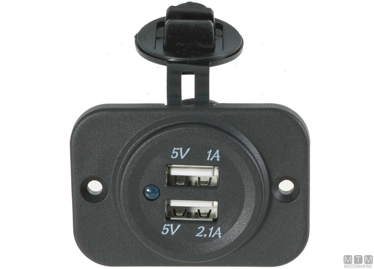 PANNELLO SOCKET CON DOPPIA PRESA USB