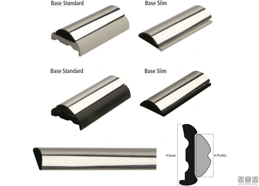 COPRIGIUNTA PER PROFILI SPHAERA H50MM ACCIAIO INOX
