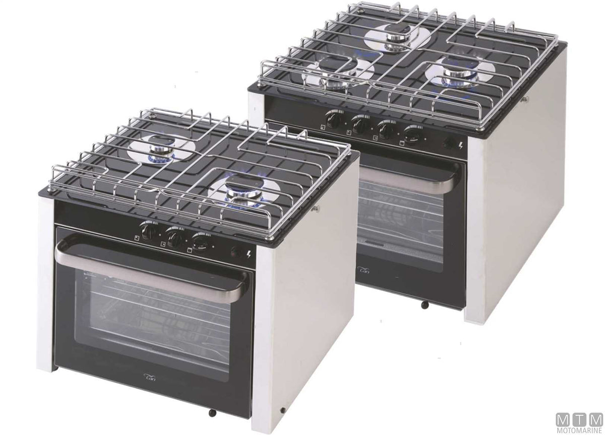 CUCINA A GAS 3 FUOCHI E FORNO CAN INOX 18/8
