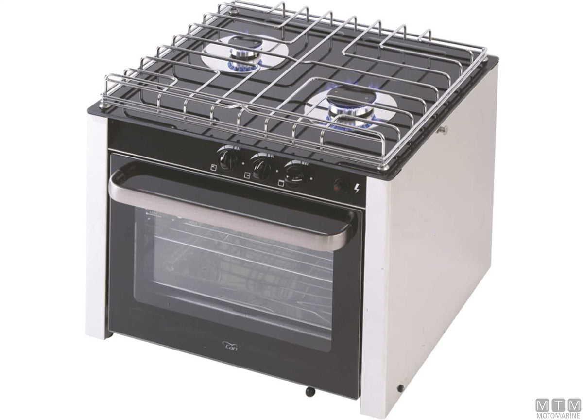 CUCINA A GAS 3 FUOCHI E FORNO CAN INOX 18/8