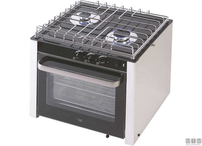 CUCINA A GAS 3 FUOCHI E FORNO CAN INOX 18/8