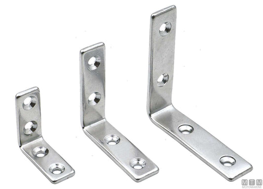 SUPPORTO ANGOLARE 31X31MM W12MM IN ACCIAIO INOX 316
