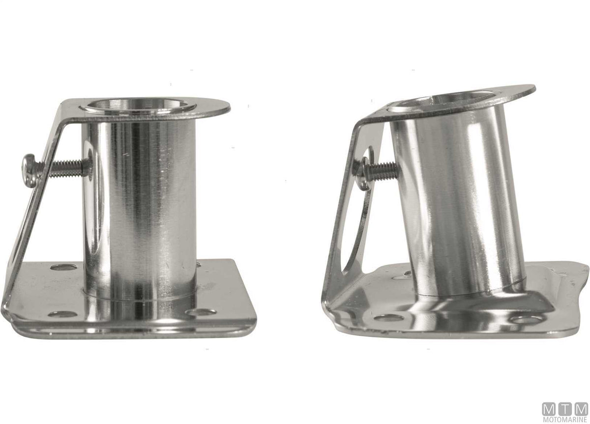 BASE CANDELIERE QUADRA PIANA D25MM ACCIAIO INOX 316