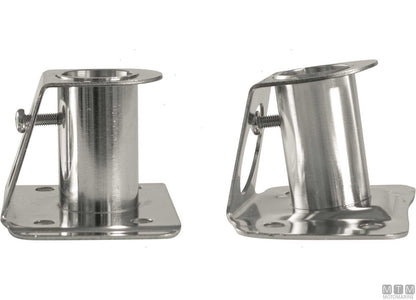 BASE CANDELIERE QUADRA PIANA D25MM ACCIAIO INOX 316
