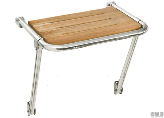 PLANCETTA TKC 27X39CM ACCIAIO INOX E TEAK