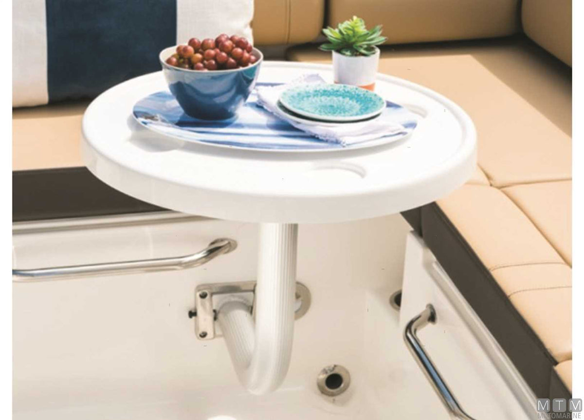 SET TAVOLO OVALE IN ABS GARELICK CON SUPPORTO LATERALE IN ALLUMINIO