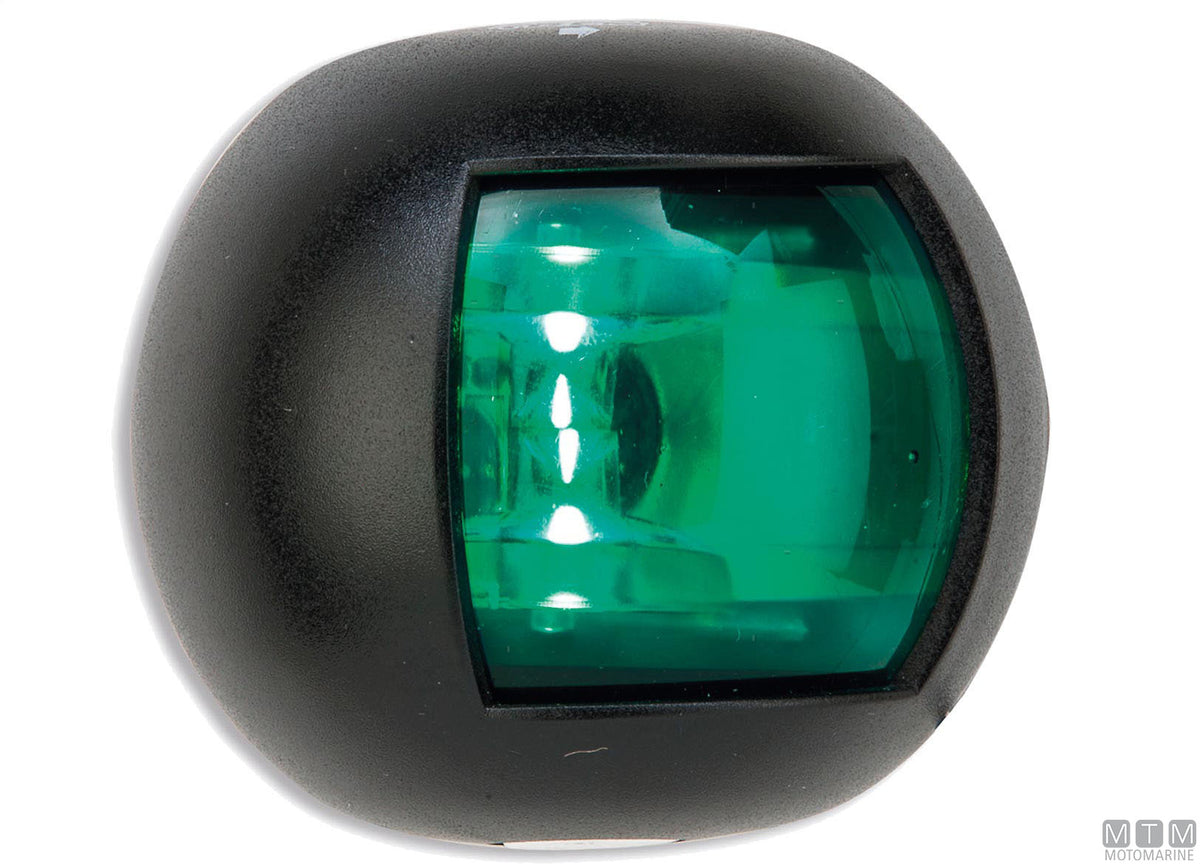 FANALE DI VIA LED 225 PRUA MEZZA SFERA NERO 70X63MM