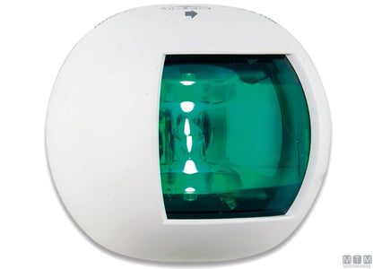 FANALE DI VIA LATERALE LED VERDE MEZZA SFERA BIANCO 70X63MM