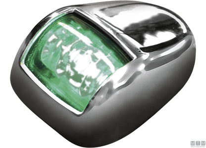 FANALE DI VIA LATERALE LED ROSSO ORIONIS RINA IN ACCIAIO INOX