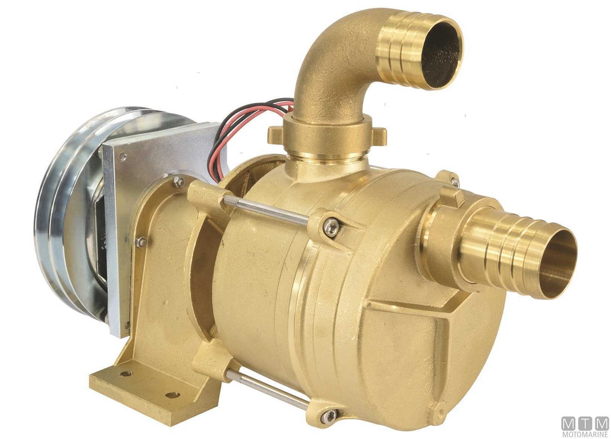 POMPA ACQUA SERIE IFE CON PULEGGIA 12V BOCCHE D30MM