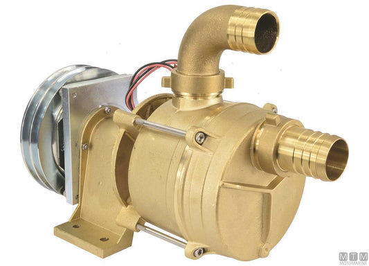 POMPA ACQUA SERIE IFE CON PULEGGIA 12V BOCCHE D30MM