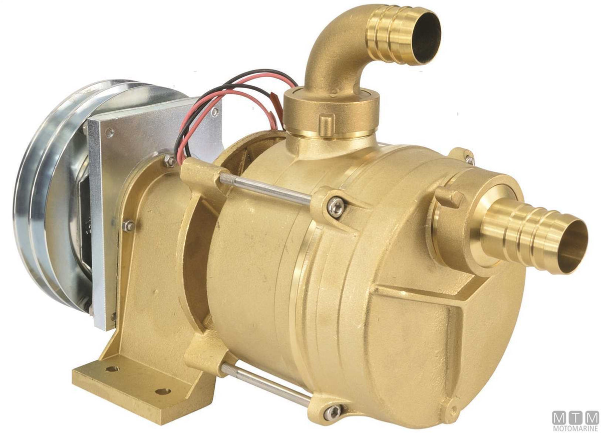 POMPA ACQUA SERIE IFE CON PULEGGIA 12V BOCCHE D30MM