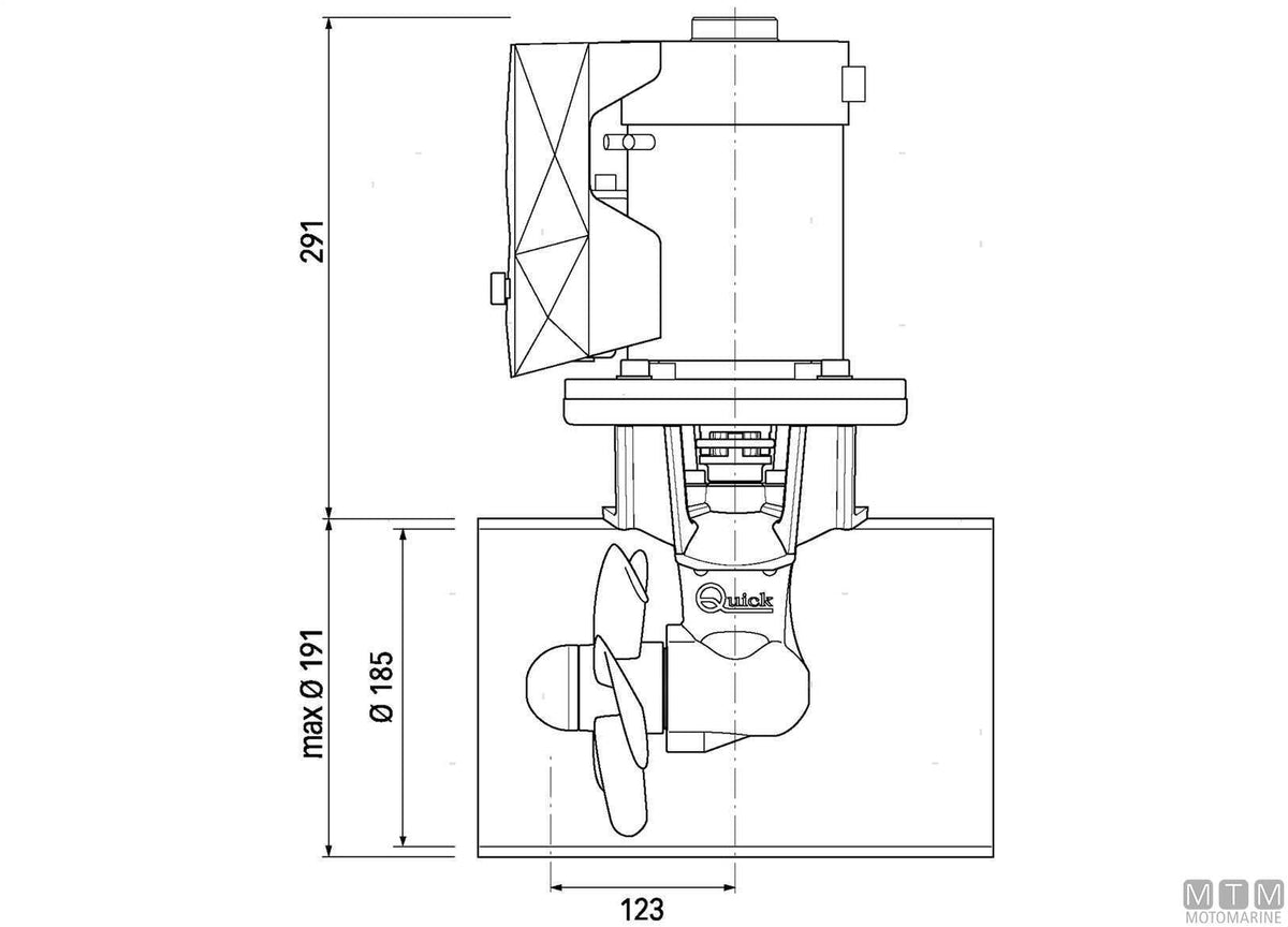 ELICA DI MANOVRA BOW PROPELLER QUICK BTQ185-55KGF 12V