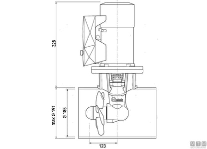 ELICA DI MANOVRA BOW PROPELLER QUICK BTQ185-55KGF 12V